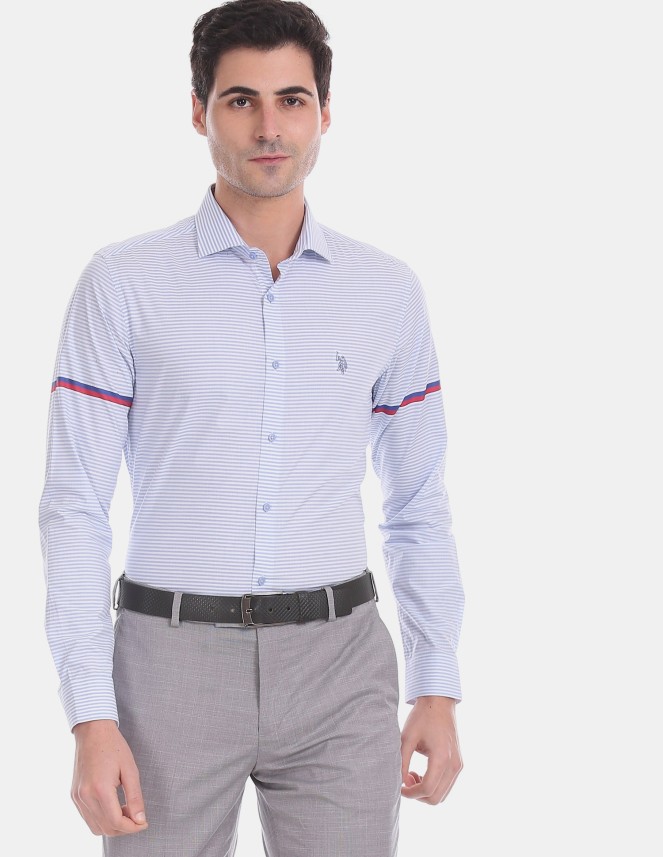 polo formal shirts for men white
