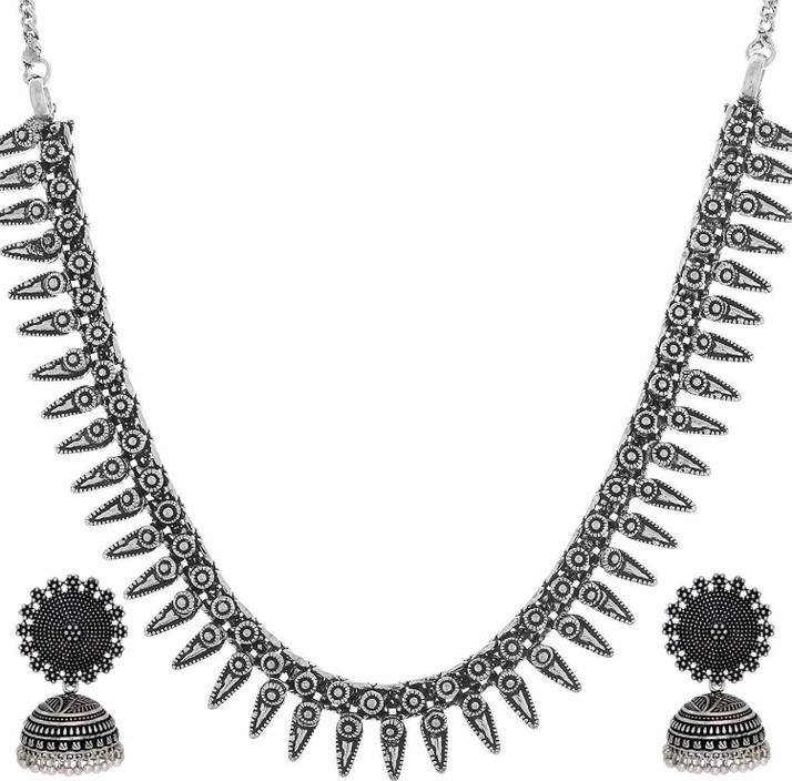 oxidised necklace flipkart