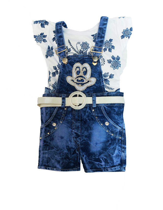 baby girl soft dungarees