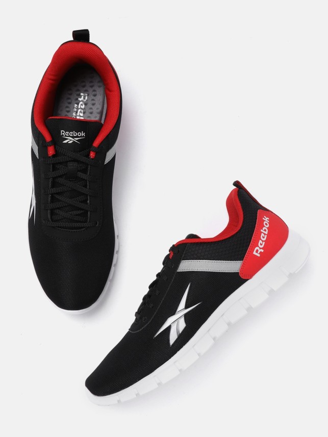 reebok sneakers black and red
