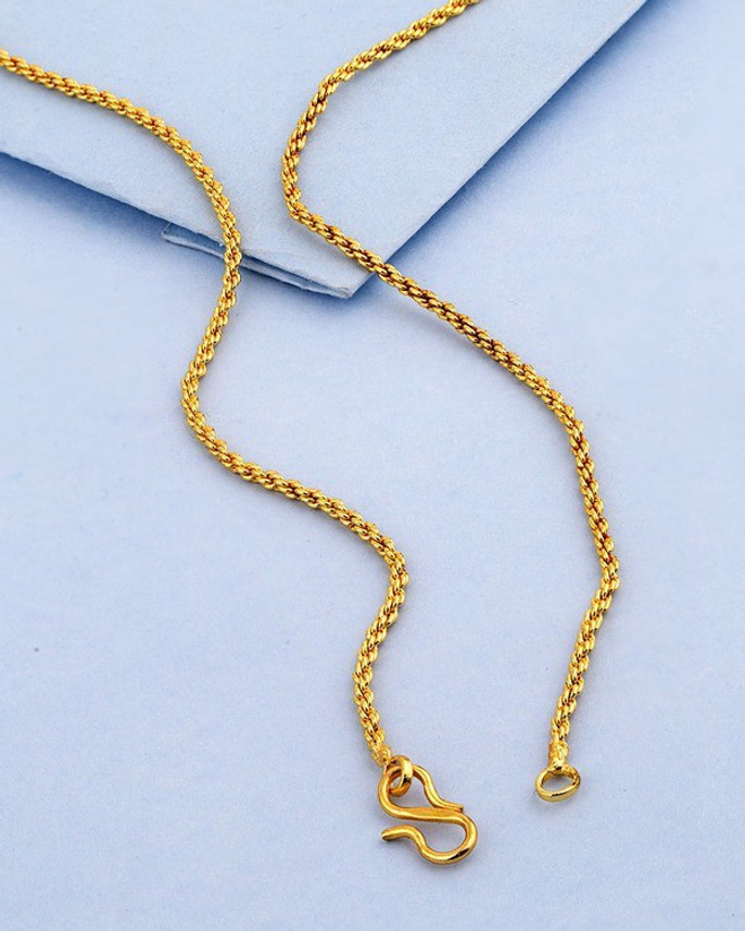 gold plated rope chain 