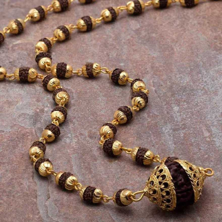 wood chain 15g Gold-plated Brass Locket 