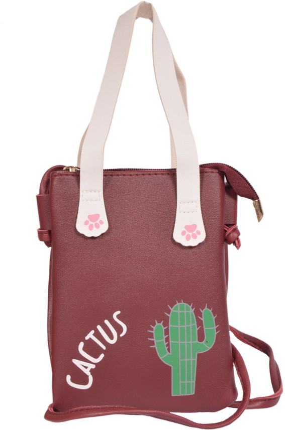 maroon color bag