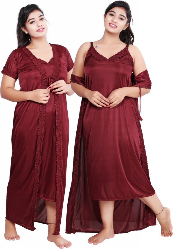 flipkart satin nighty