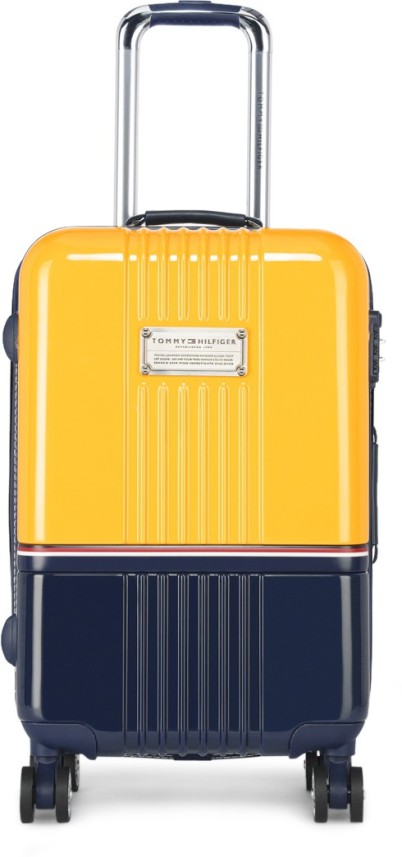 yellow tommy hilfiger luggage