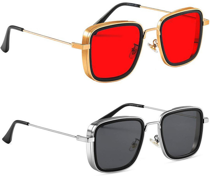 square red sunglasses