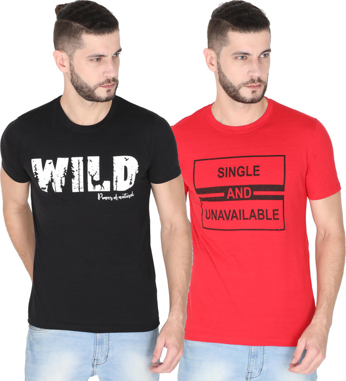 Pointer Solid Men Round Neck Multicolor 