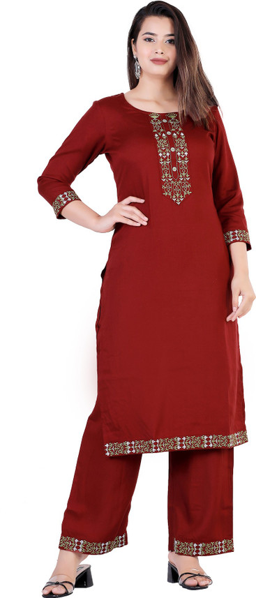 NICEKURTI Women Kurta and Palazzo Set 