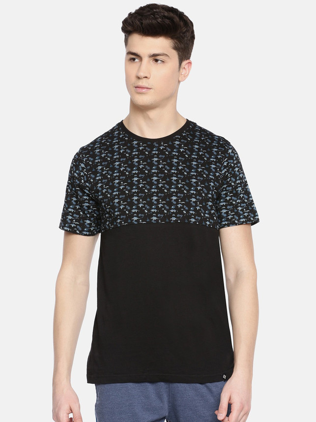 Buy Dollar Printed Men Round Neck Black 