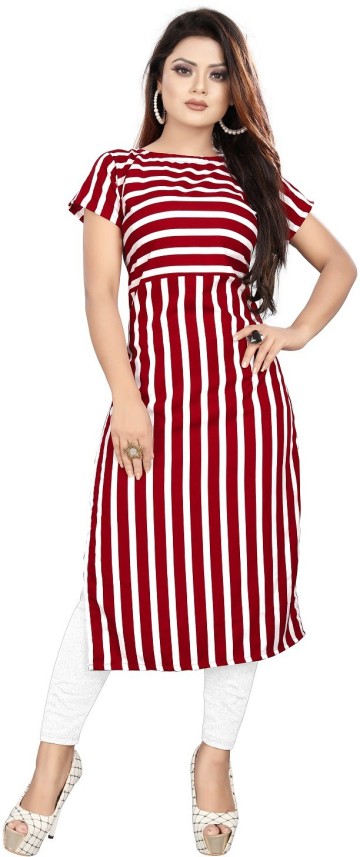 flipkart red colour kurti