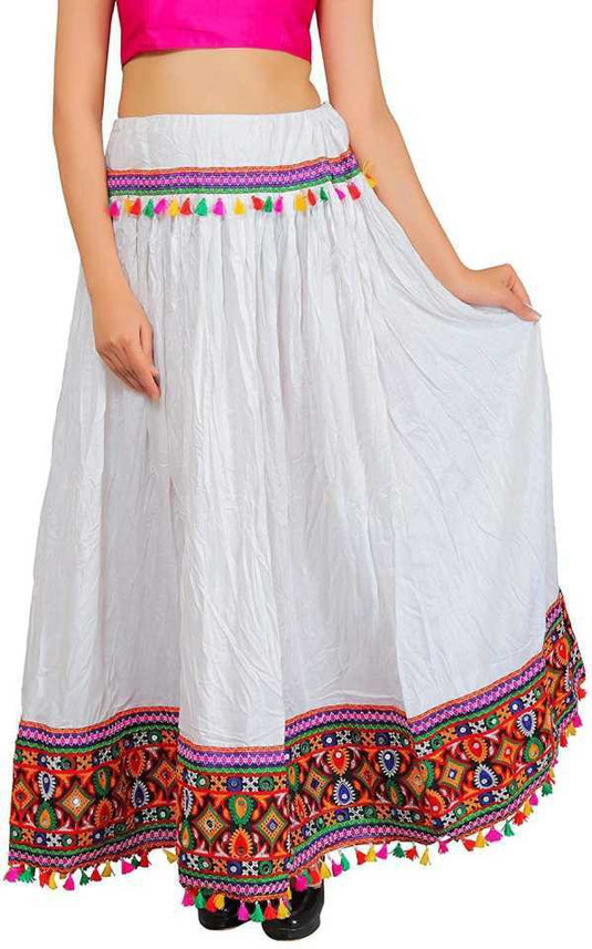 White skirt online india clearance