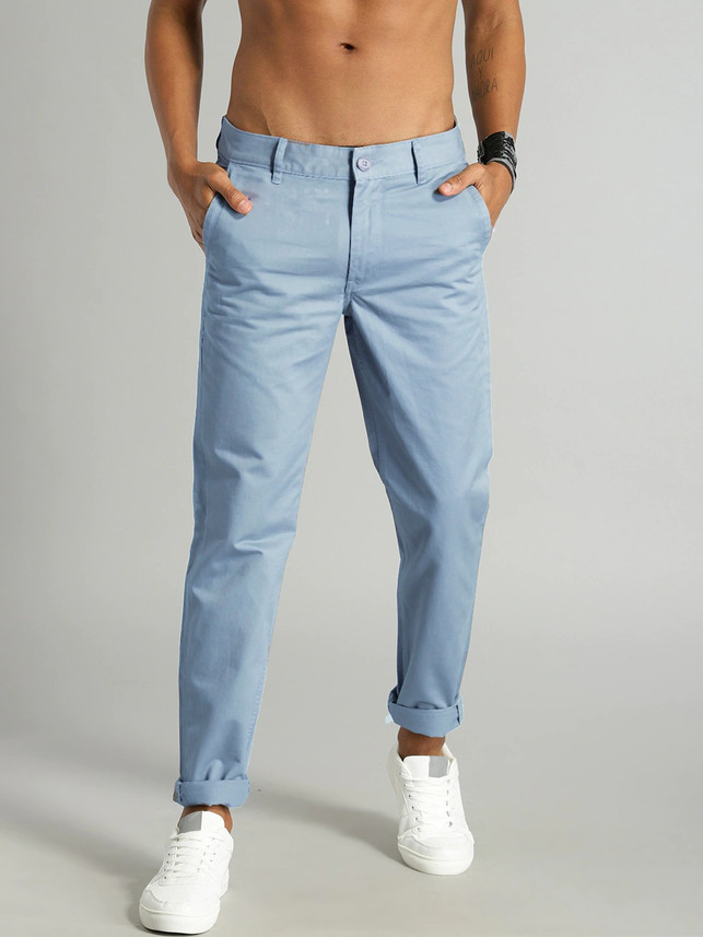 Buy FASHLOOK Slim Fit Men Light Blue 