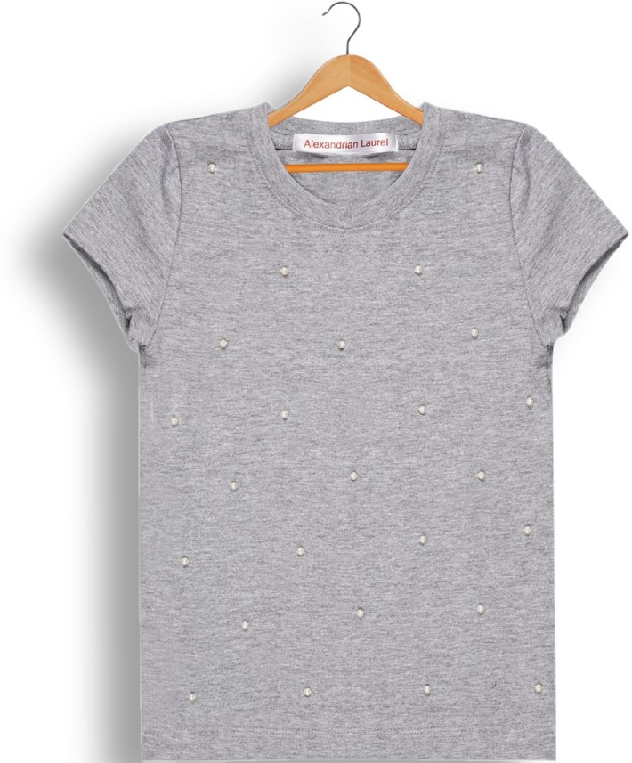 grey t shirt for girls