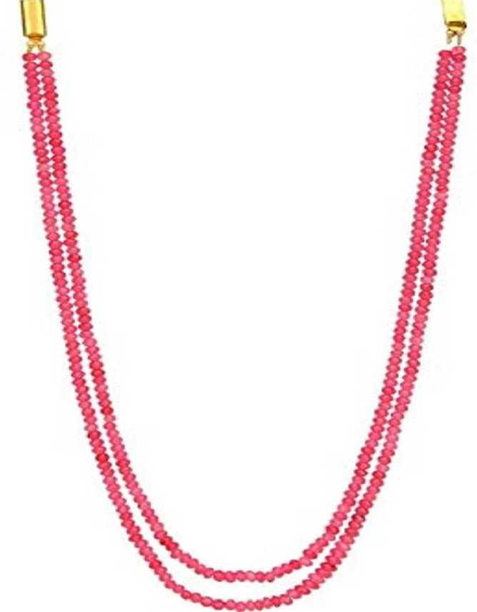 Manbhar Gems Pink Onyx Necklace Onyx Stone Necklace Price In India Buy Manbhar Gems Pink Onyx Necklace Onyx Stone Necklace Online At Best Prices In India Flipkart Com