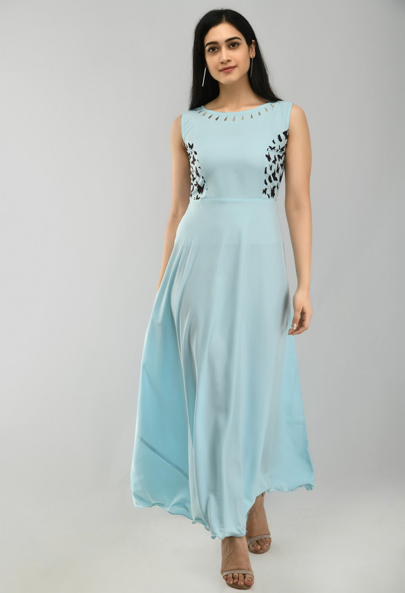 womens pale blue dress