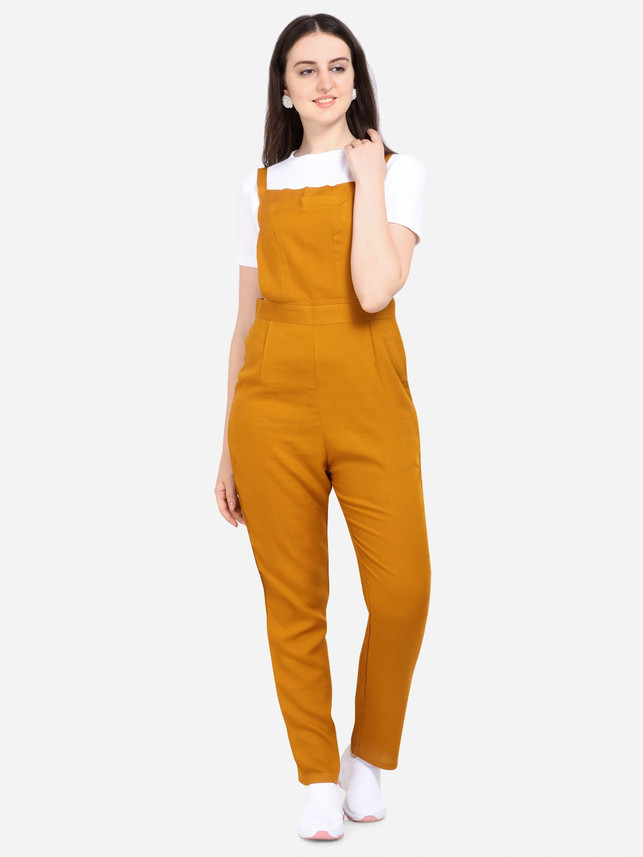 mustard dungarees womens