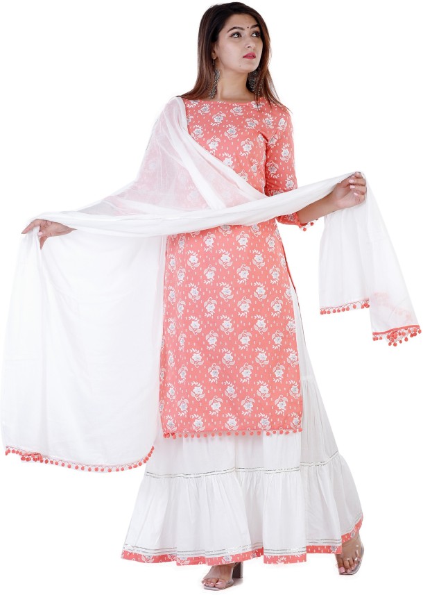 kurti sharara set flipkart