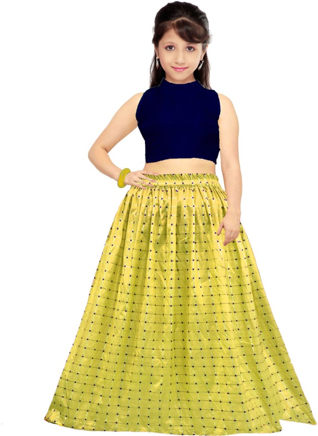 yellow ethnic crop top