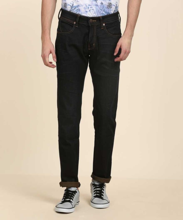 wrangler regular men's black jeans