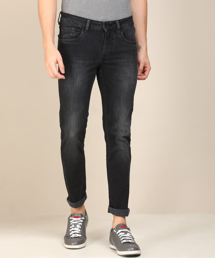 FLYING MACHINE Super Skinny Men Black 