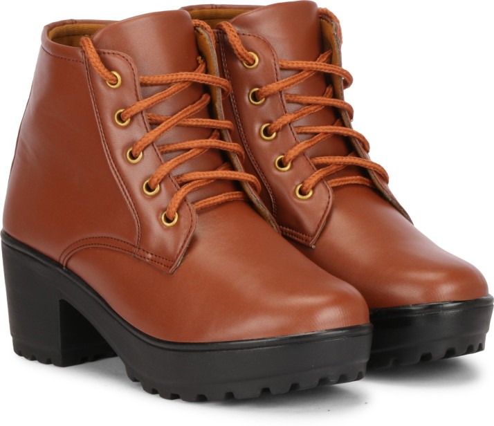 brown leather casual boots