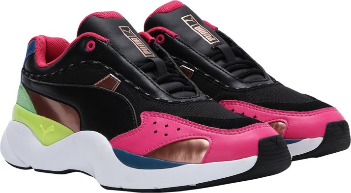 puma black lia running shoes