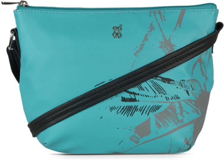 baggit blue sling bag
