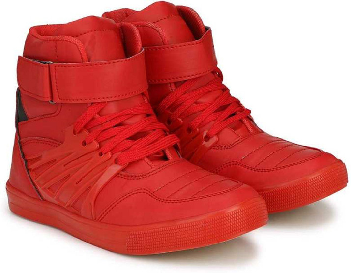 red high top shoes womens