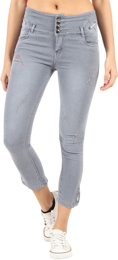 Live Ok Skinny Women Grey Jeans - Buy 