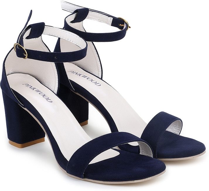 PINKWOOD Women Navy Heels - Buy 