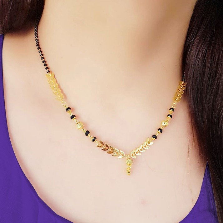 mangalsutra black beads made of