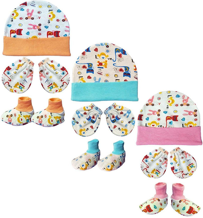 cap mitten bootie set
