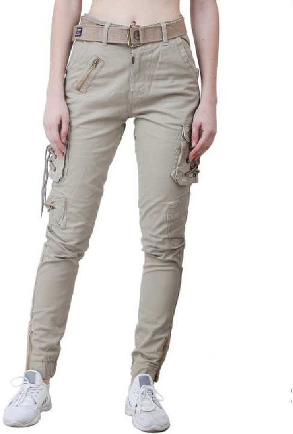 womens cargo pants with pockets india