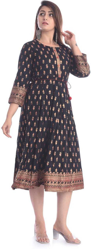 Lavanya Fashion Women A-line Black 