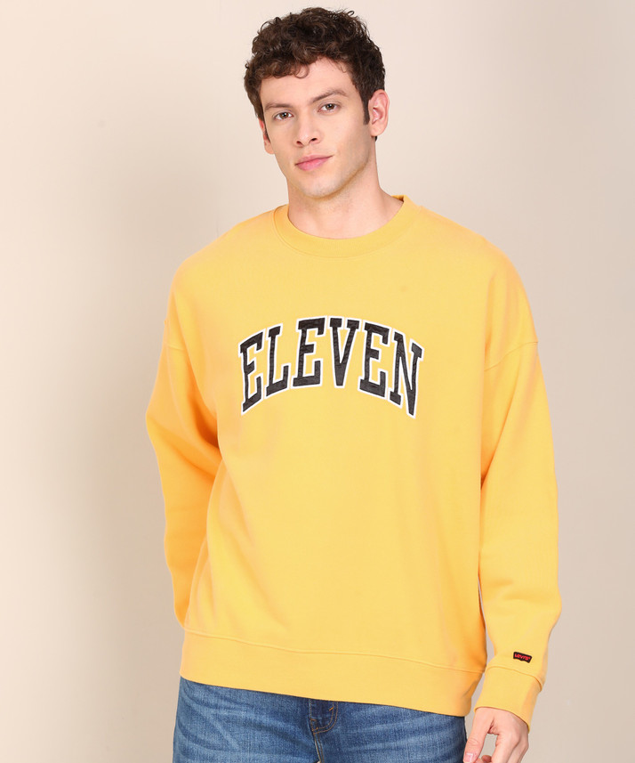 Sleeve Applique Men Sweatshirt 