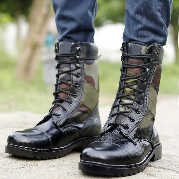 high ankle combat boots