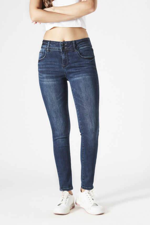 DEAL JEANS Slim Women Dark Blue Jeans 