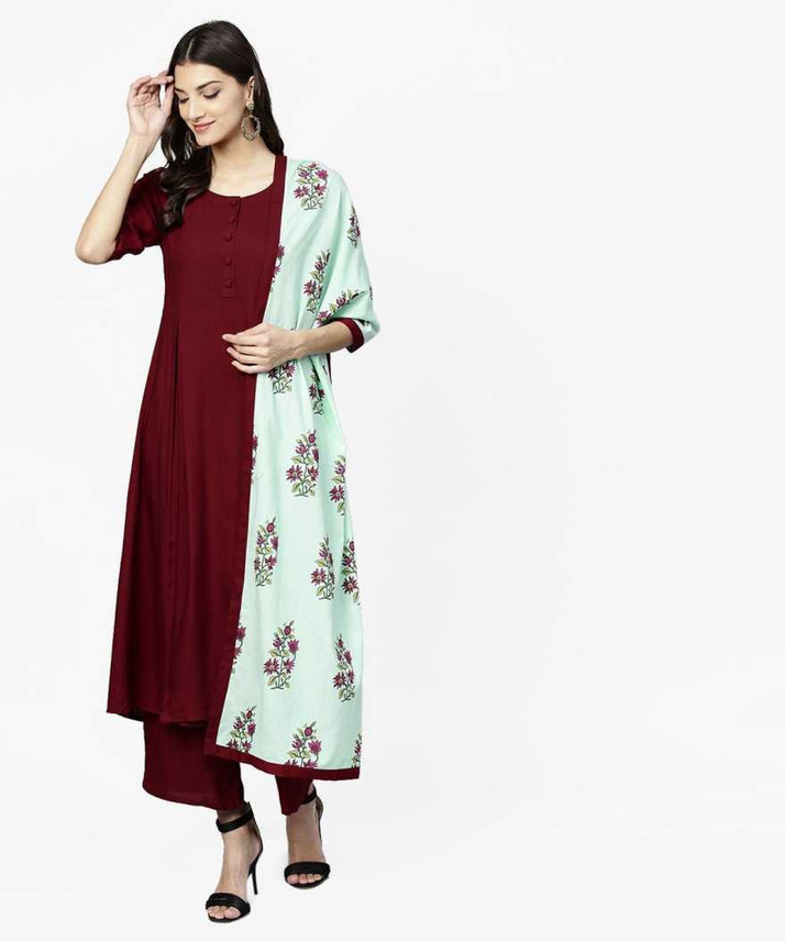 OneClick Women Palazzo and Dupatta Set 