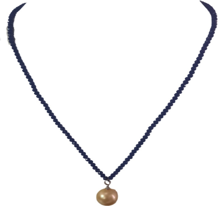 yash gems Crystal And Pearl Necklas 
