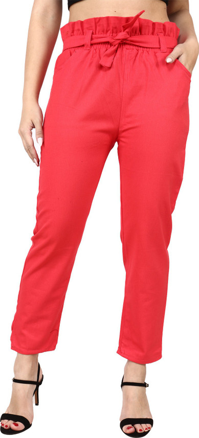 Jogger Fit Women Pink Jeans 