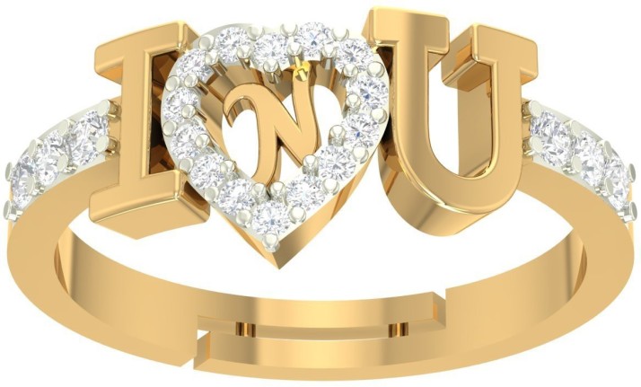 n letter diamond ring