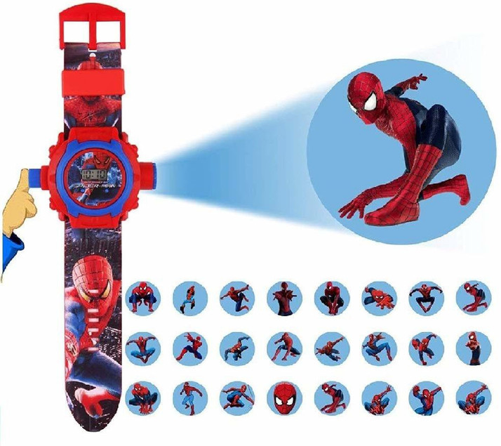 Spider man watch digital Clearance