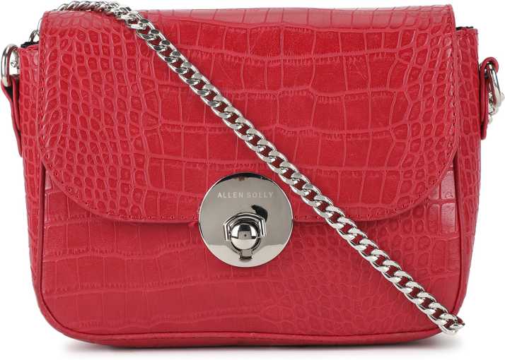 Allen Solly Red Sling Bag Women Red Sling Bag Red Price In India Flipkart Com