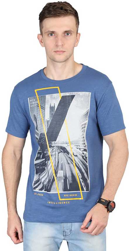 Strom Denim Graphic Print Men Round Neck Dark Blue T Shirt Buy Strom Denim Graphic Print Men Round Neck Dark Blue T Shirt Online At Best Prices In India Flipkart Com