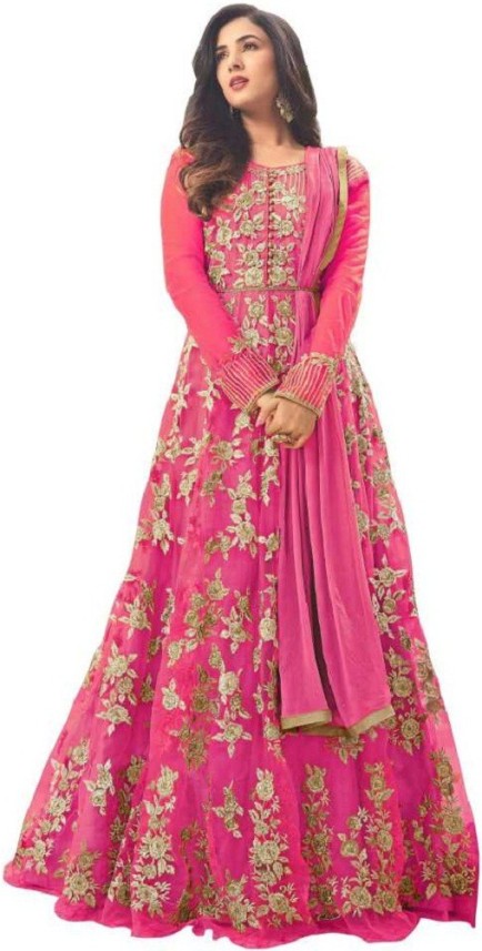 pink gown flipkart