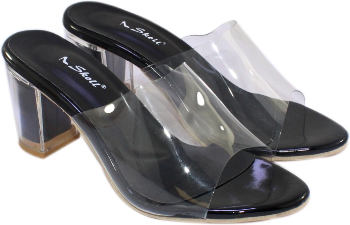 transparent heels flipkart