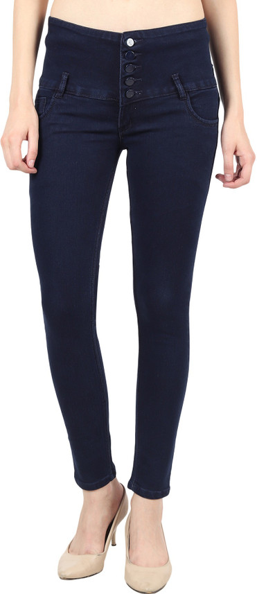 Blue Eyes Slim Women Black Jeans - Buy 