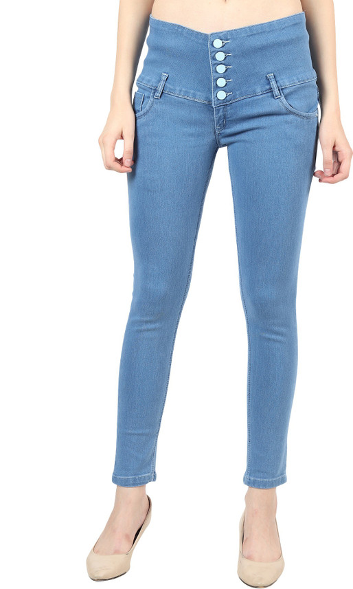 Blue Eyes Slim Women Black Jeans - Buy 
