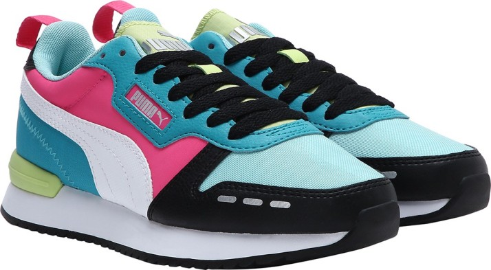 puma r78 neon sneakers