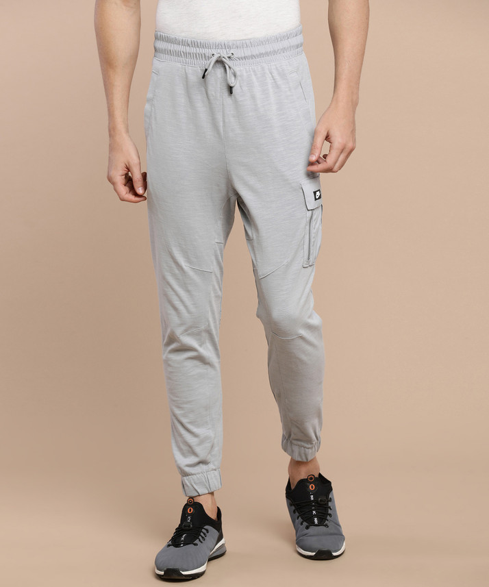 nike solid men's grey track pants
